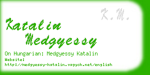 katalin medgyessy business card